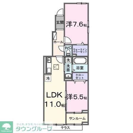 サニー ウエストの物件間取画像